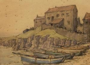 Beached Fishing Boats by Nelson Ethelred Dawson