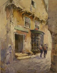 Quay Street Scarborough by Nelson Ethelred Dawson
