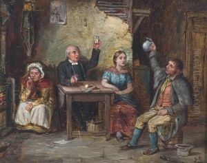 Set Of Three Scenes From
 The Coleen Bawn