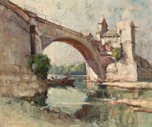 Bridge At Avignon by Dawson Dawson-Watson