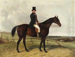 Gentleman On Bay Hunter With A Hunt Beyond
Oil On Canvas Gentleman On Bay Hunter With A Hunt Beyond
Oil On Canvas