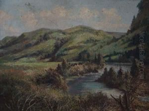 Paisaje De Montanas by Jose Ferraz De Almeida Junior