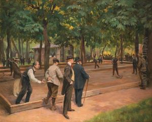 Les Joueurs De Boules by Alexander De Andreis