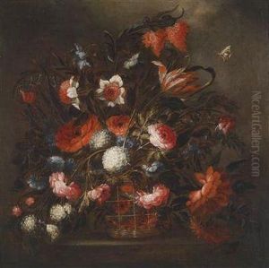 A Floral Still Life by Jose De Arellano