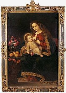 Virgen Amamantando Al Nino Jesus