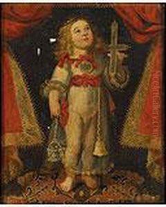Nino Jesus Con Los Atributos De Lapasion by Josefa De Ayala