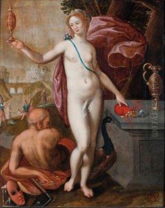 Allegorie De La Prosperite. by Jacob I De Backer