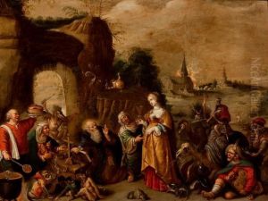 Las Tentaciones De San Antonio by Cornelis de Baellieur