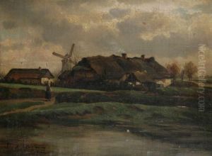 Boerderij Met Molens