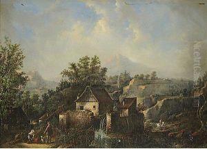 Paesaggio Con Mulino E Cavaliere by Raymond De Baux