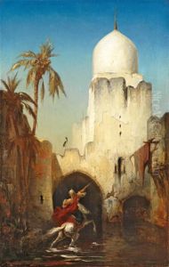 Cavalier Devant La Medina