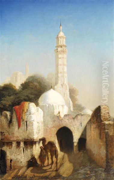 Chamelier Aux Abords De La Grande Mosquee - view 1