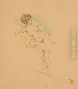 Jeune Femme A Sa Toilette