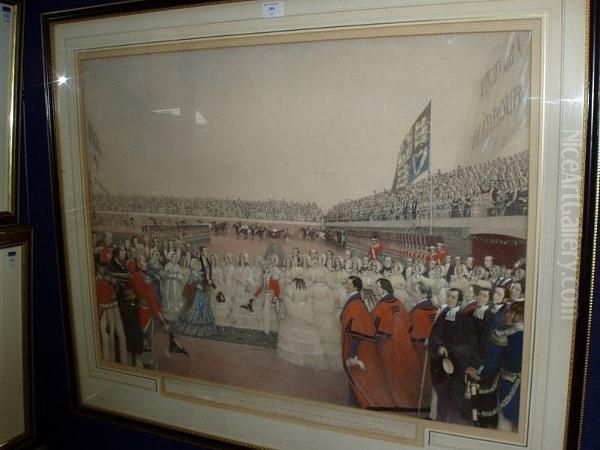 The Reception Of Her Majesty The Queen Victoria And His Royal Highness Prince Albert On The Victoria Pier, Sept 3, 1846 - view 1