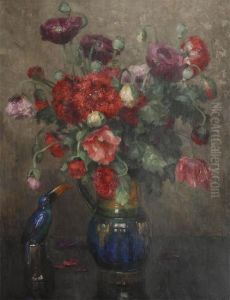 Still Life With Flowers And Pelican