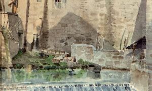 "paisaje De Pueblo" by Aureliano de Beruete y Moret