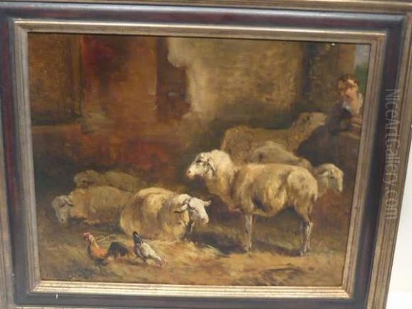 Moutons A L'etable - view 1