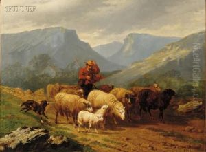 Herding Sheep by Laurent De Beul