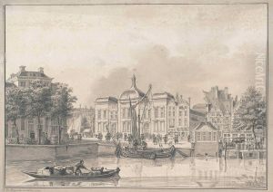 View Of The Old Stock Exchange, Rotterdam by Jan De Beyer