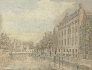 View Of The Kloveniersburgwal by Jan De Beyer