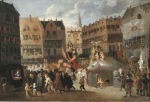 The Ommegang In Antwerp by Erasmus de Bie