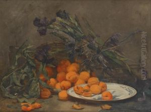 Composition Aux Abricots Et Iris by Marie De Bievre