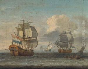 Shipping In A Choppy Waters by Johannes de Blaauw