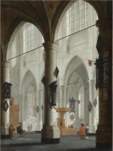 The Interior Of The Laurenskerk, Rotterdam by Daniel de Blieck