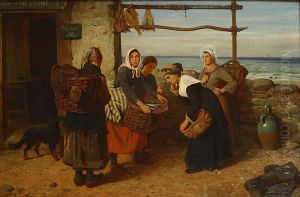 Les Poissonnieres by Eugene Francois De Block