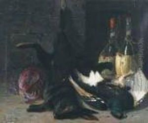 Still Life Of Game, Cabbage And Wine