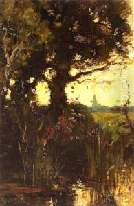 Evening Mood by Theophile Emile Achille De Bock