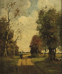 On A Sandy Track In Summer