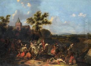 Horsemen Ambushed Before A Village