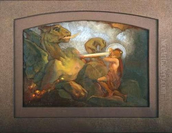 St Michel Terrassant Le Dragon - view 1