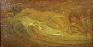 Twee Liggende Naakten. by Jan Frans De Boever