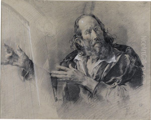 King David Playing The Harp - view 1