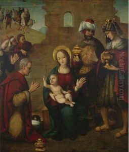 Adoration Of The Magi by Juan de Borgona