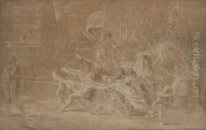 Scene Antique by Louis de, the Younger Boulogne