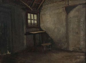 'interieur De Ferme' by Henri De Braeckeleer
