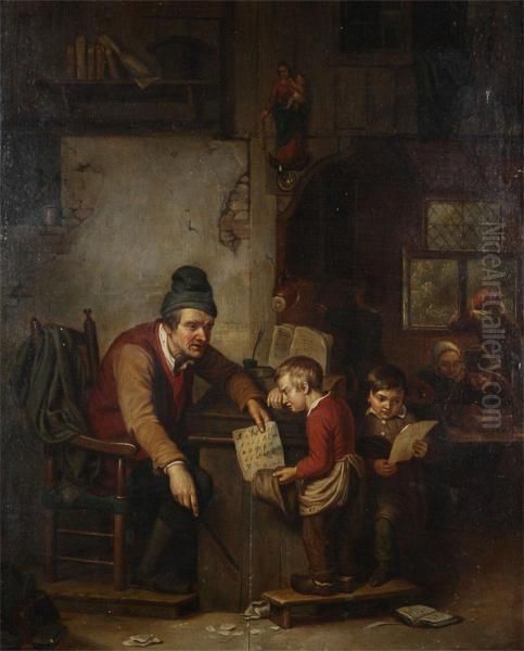 The Teacher by Adrien Ferdinand de Braekeleer