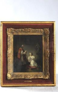Braekeleer. "la Premiere Communion". Huile Sur Pa by Ferdinand De Braekeleer Jr.