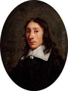 Portrait Of A Young Man In A Black Coatwith A Lace Collar