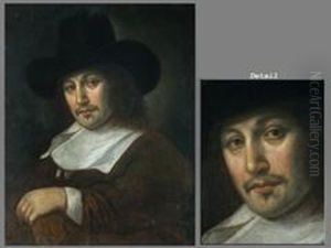 Portrait Eines Mannes Mit Hut by Salomon de Bray