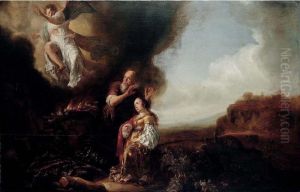 The Sacrifice Of Manoah by Salomon de Bray