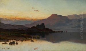 Blick Auf Doune Castle In Schottland by Alfred de Breanski