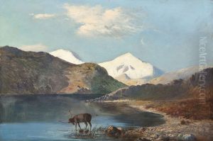 Gebirgssee In Schottland by Alfred de Breanski