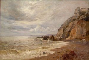 Storm Clearing Off Branscombe (a Sketch) by Gustave de Breanski