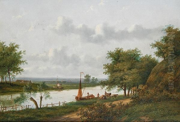 A Canal Scene - view 1