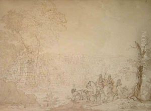Chasseurs Dans Un Paysage De Foret Etde Forge De Paimpont