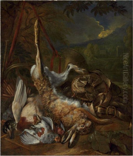 Still Life Of Game In A Landscape - view 1